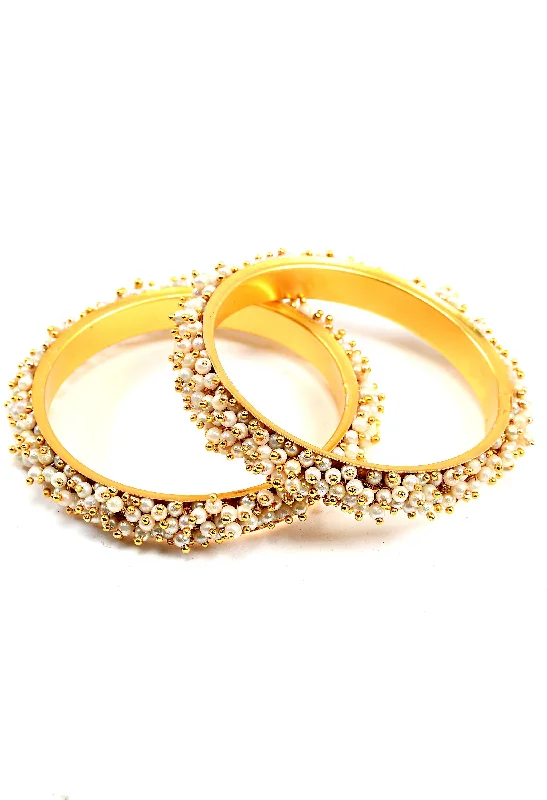 Women's Polki Combo Set Of Necklaceearrings Ring And Bangles - Tehzeeb