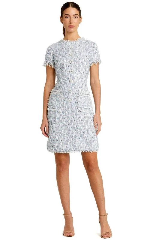 Ieena Duggal 20805 - Short Sleeve Button-down Dress