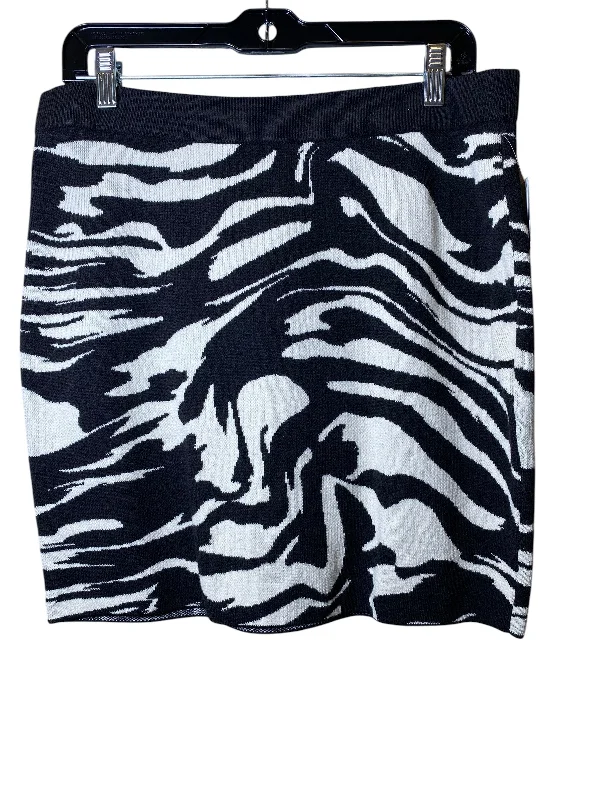 Skirt Midi By H&m In Animal Print, Size: L