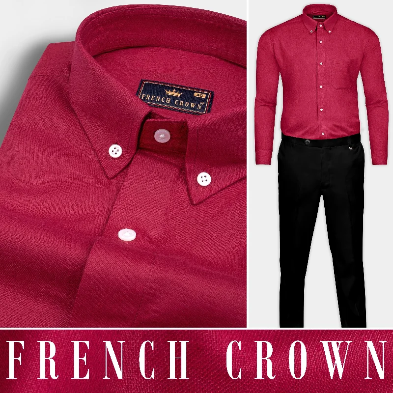 Shiraz Red Luxurious Linen Shirt