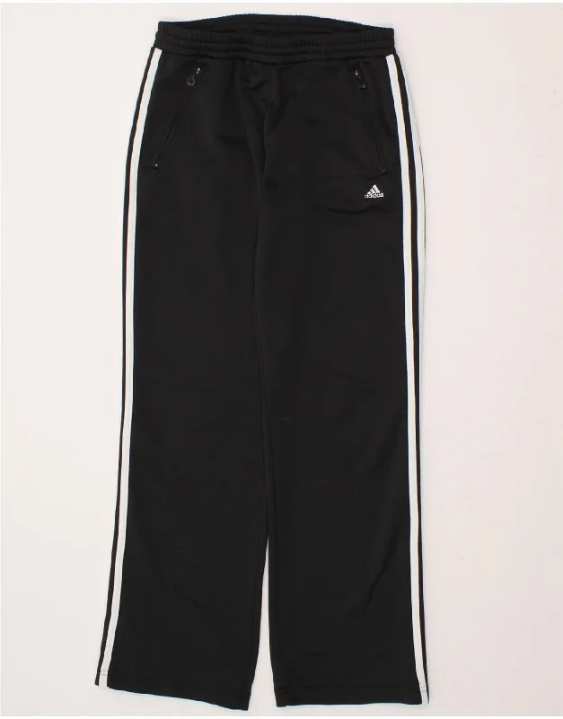 ADIDAS Womens Tracksuit Trousers UK 10 Small Black Polyester