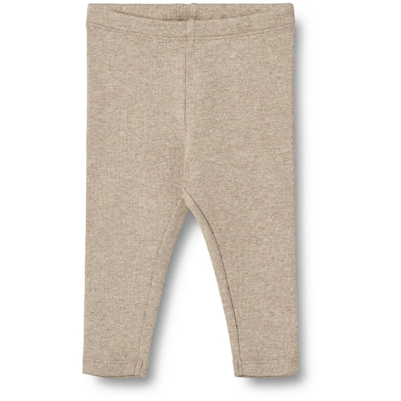 Wheat Gravel Melange Rib Leggings Maddy