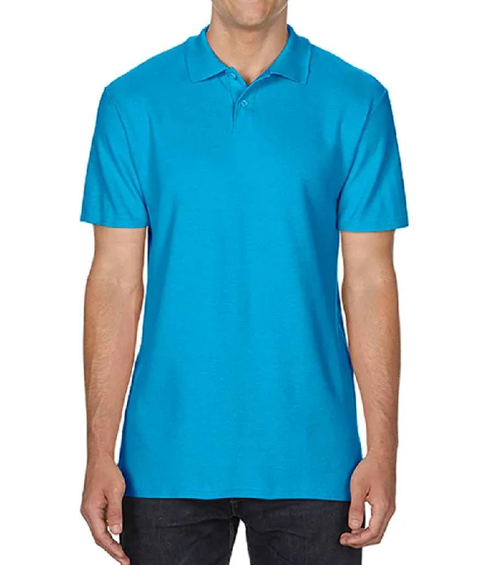 Gildan SoftStyle® Double Piqué Polo Shirt | Sapphire Blue