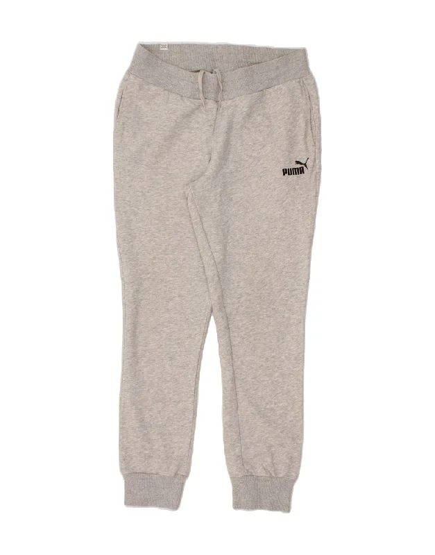 PUMA Womens Tracksuit Trousers Joggers UK 8 Small  Grey Polyester