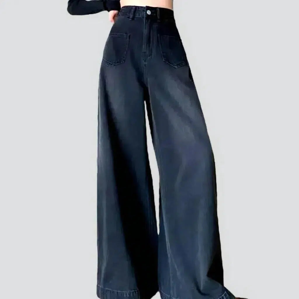 Culottes high-waist jeans
 for women