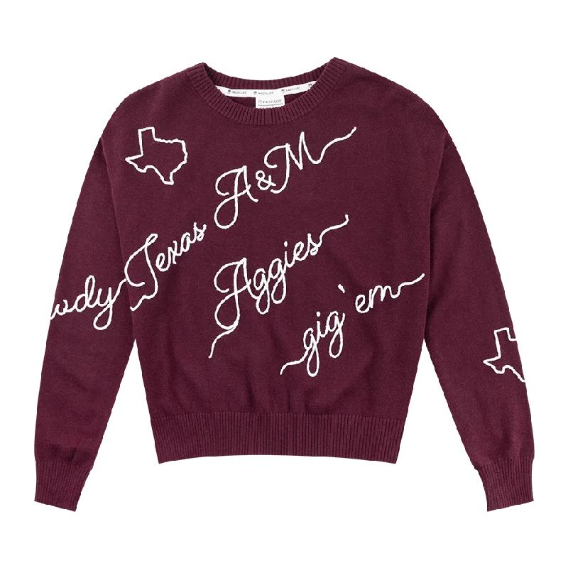 Texas A&M KADYLUXE Love Note Sweater