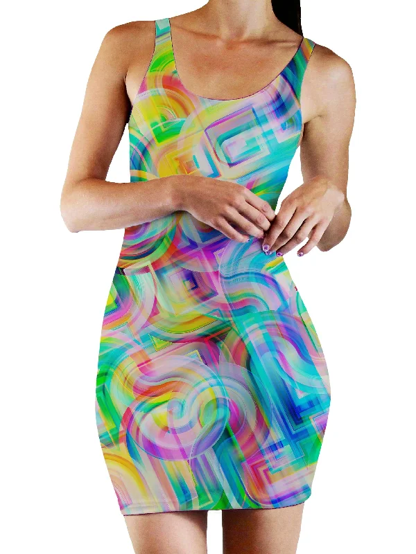 Tropical Nectar Bodycon Mini Dress