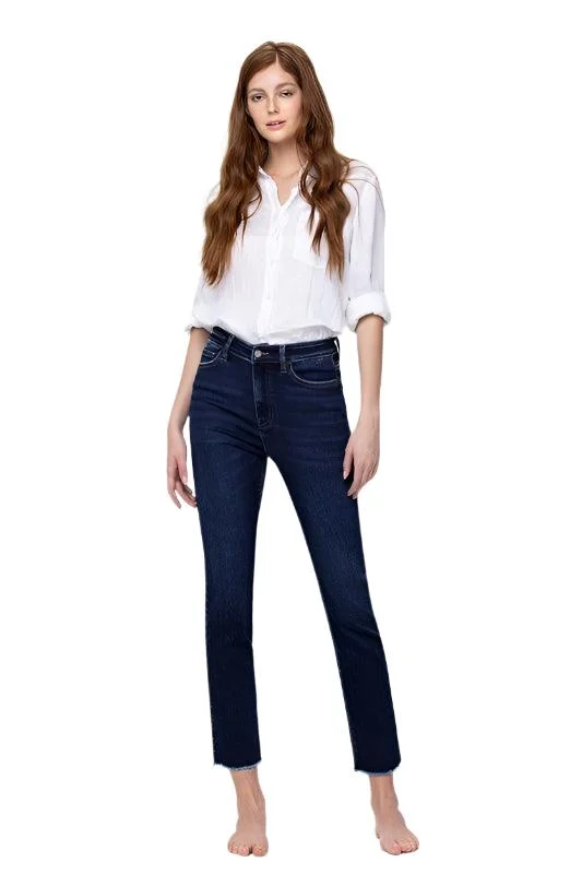 Super High Rise Stretch Slim Straight