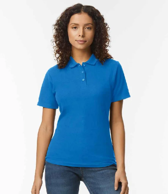 Gildan Ladies SoftStyle® Double Piqué Polo Shirt | Royal Blue