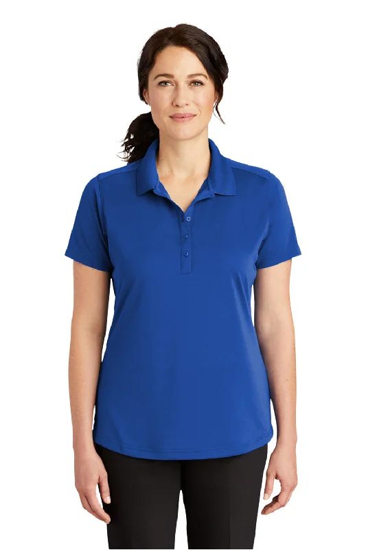 CornerStone Womens Select Moisture Wicking Short Sleeve Polo Shirt - Royal Blue