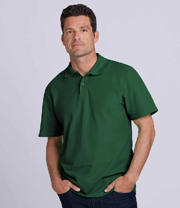 Gildan SoftStyle® Double Piqué Polo Shirt | Forest Green