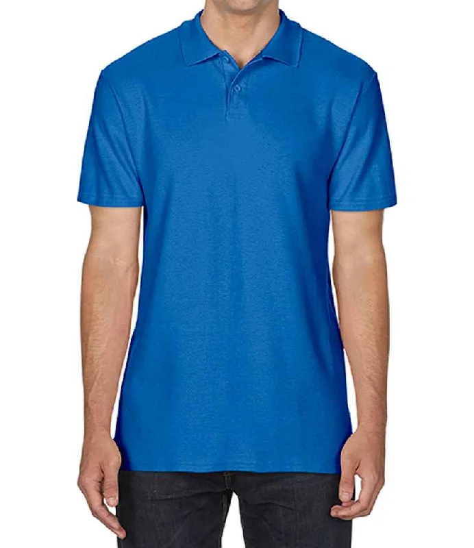 Gildan SoftStyle® Double Piqué Polo Shirt | Royal Blue