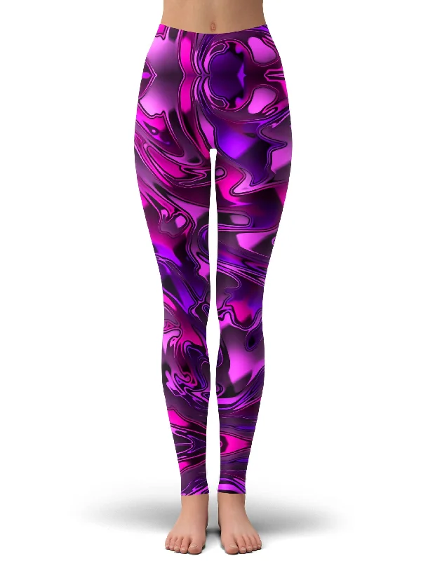 Pink and Purple Chromatic Melt Leggings