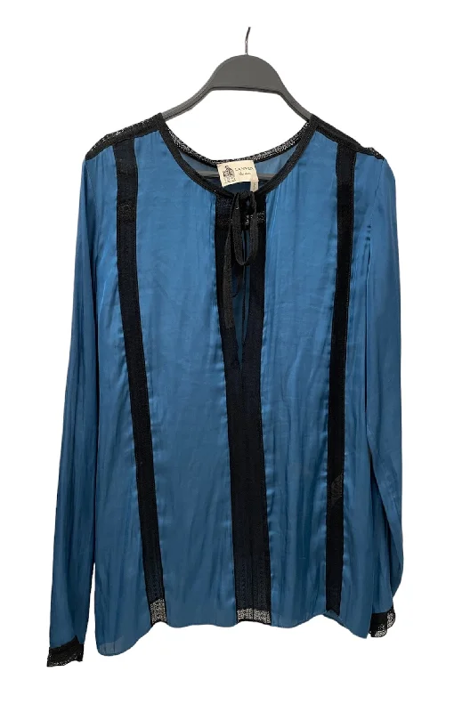 LANVIN en Bleu/Blouse/36/Cotton/BLU/LACE TRIM