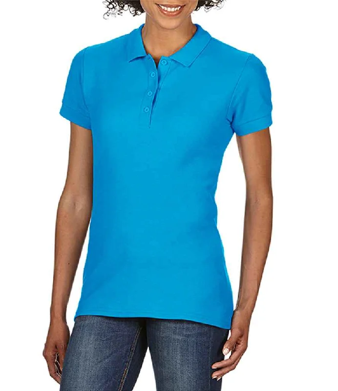 Gildan Ladies SoftStyle® Double Piqué Polo Shirt | Sapphire Blue