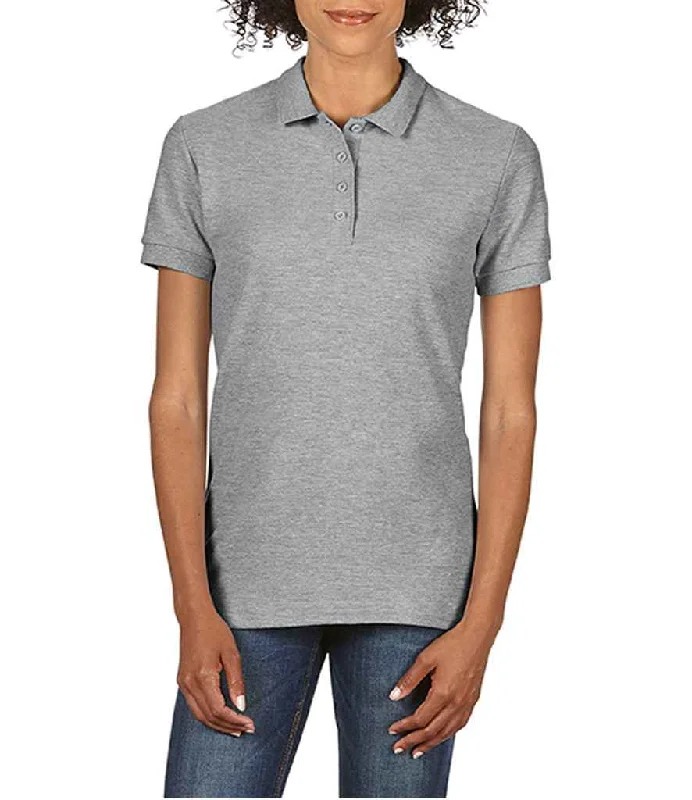 Gildan Ladies SoftStyle® Double Piqué Polo Shirt | Sport Grey