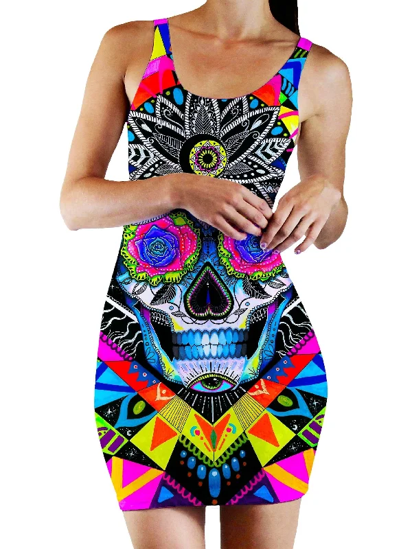 Suger Skull Bodycon Mini Dress