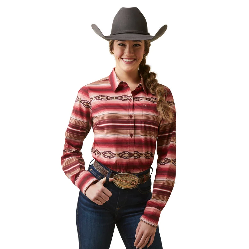 Ariat Women's Team Kirby Stretch Shirt, Blushing Serape