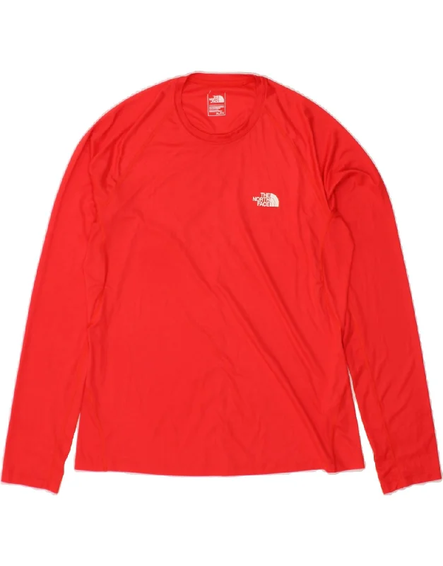 THE NORTH FACE Womens Top Long Sleeve UK 18 XL Red Polyester