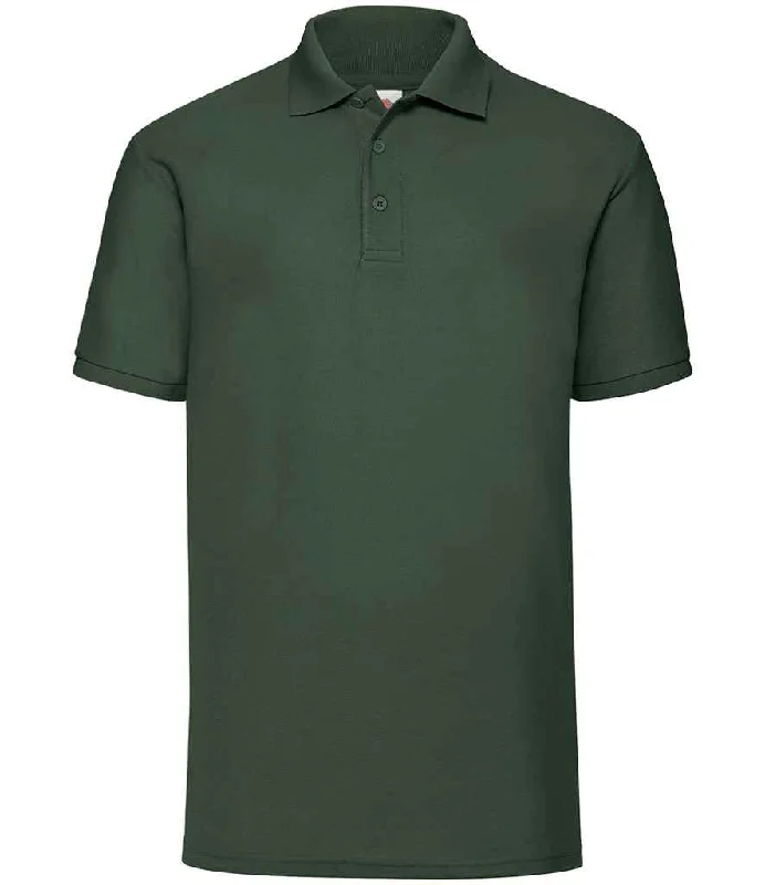 Fruit of the Loom Poly/Cotton Piqué Polo Shirt | Bottle Green