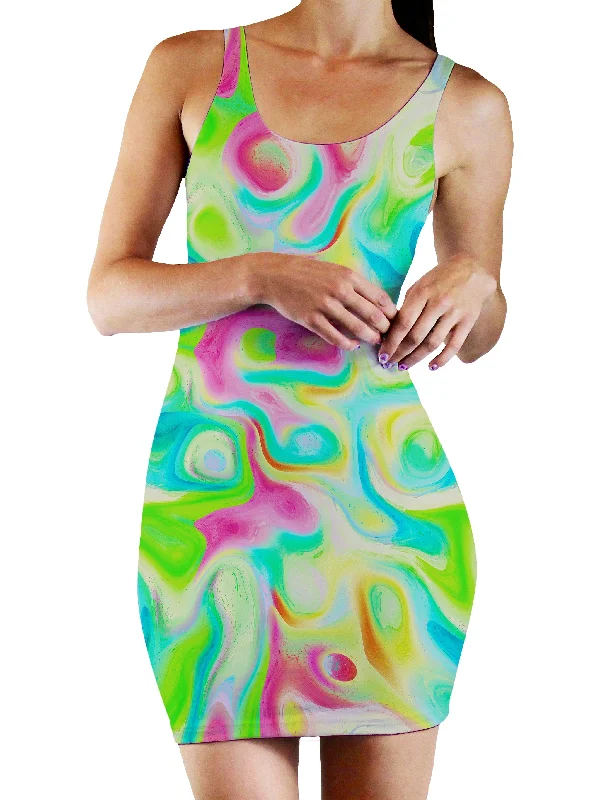 Watercolor Dreams Bodycon Mini Dress