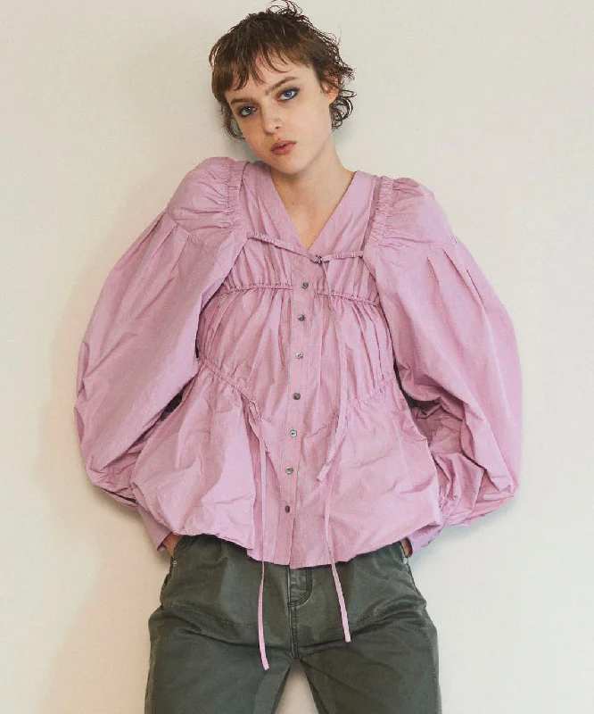 【25SPRING PRE-ORDER】Multiway Taffeta Blouse