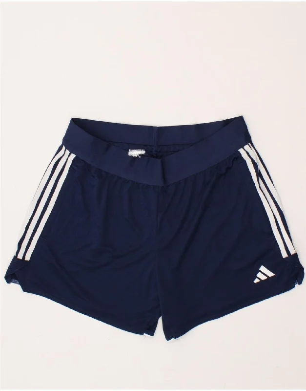 ADIDAS Womens Aeroready Regular Fit Sport Shorts UK 16/18 Large Navy Blue