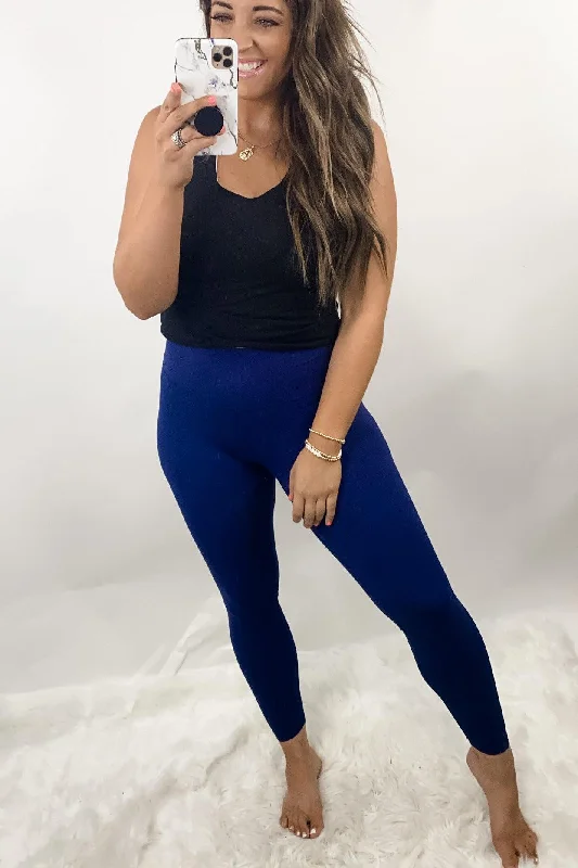 Can't Get Better- Navy Full Length Leggings