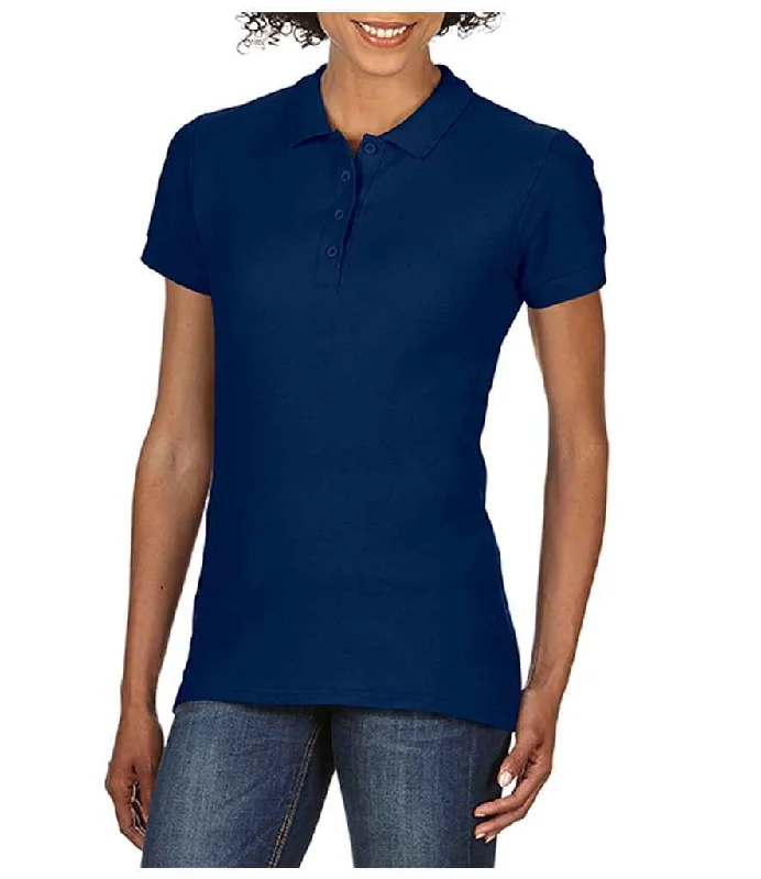 Gildan Ladies SoftStyle® Double Piqué Polo Shirt | Navy