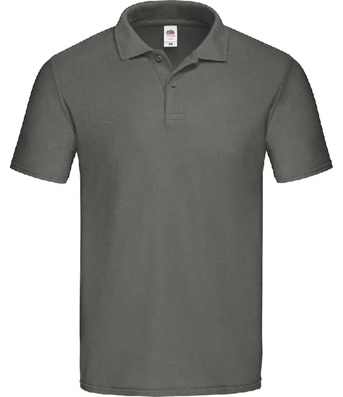 Fruit of the Loom Original Piqué Polo Shirt | Light Graphite