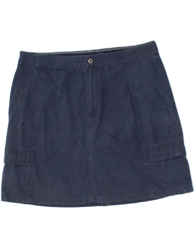 COLUMBIA Womens Skort UK 14 Large  Navy Blue Cotton