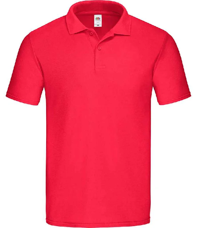 Fruit of the Loom Original Piqué Polo Shirt | Red