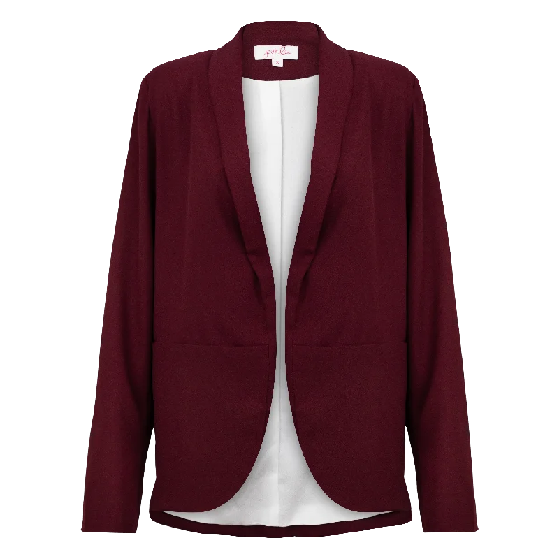 Lea Maroon Blazer