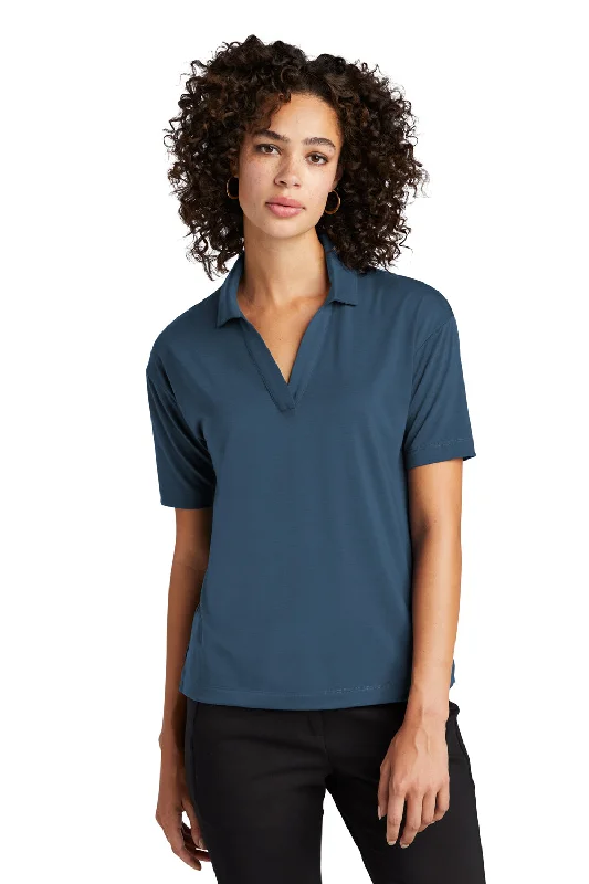 Mercer+Mettle Womens Moisture Wicking Short Sleeve Polo Shirt - Insignia Blue