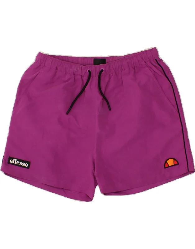 ELLESSE Womens Sport Shorts UK 10 Small  Pink