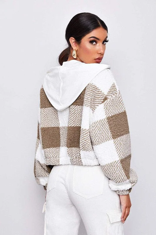 Brown and White Buffalo Print Jacket