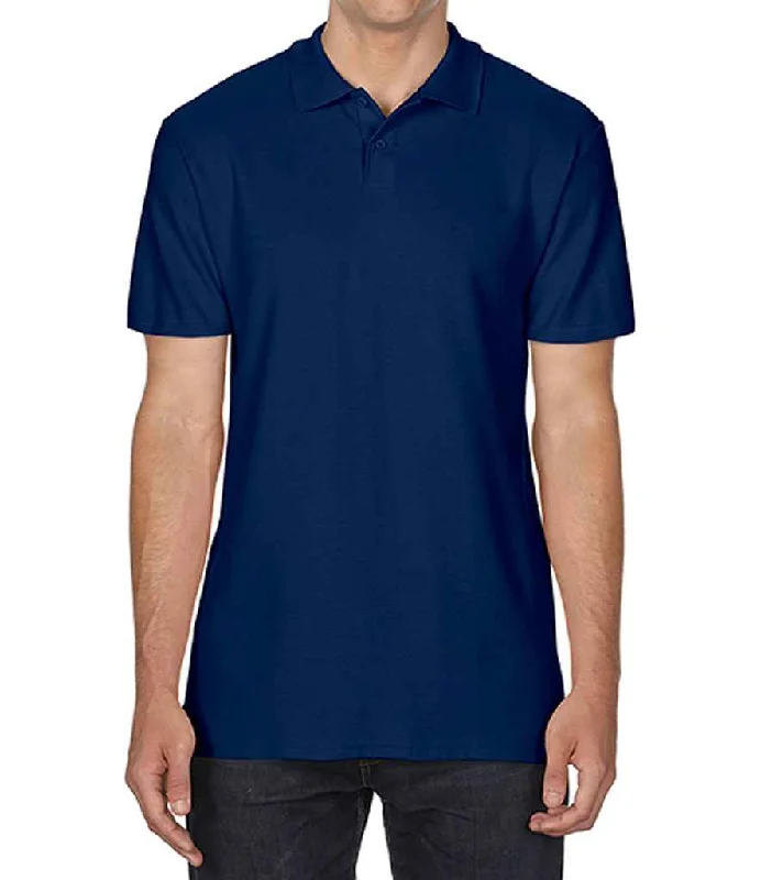 Gildan SoftStyle® Double Piqué Polo Shirt | Navy