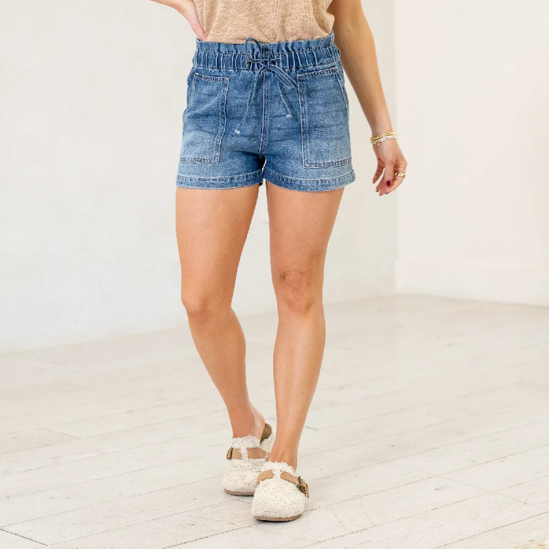 Maisy Ultra High Paper Bag Shorts