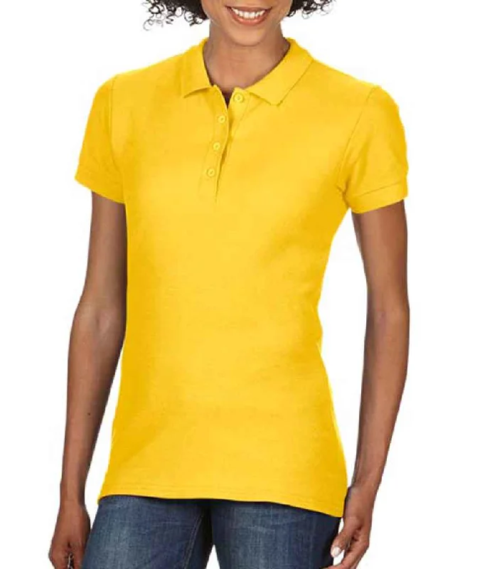 Gildan Ladies SoftStyle® Double Piqué Polo Shirt | Daisy