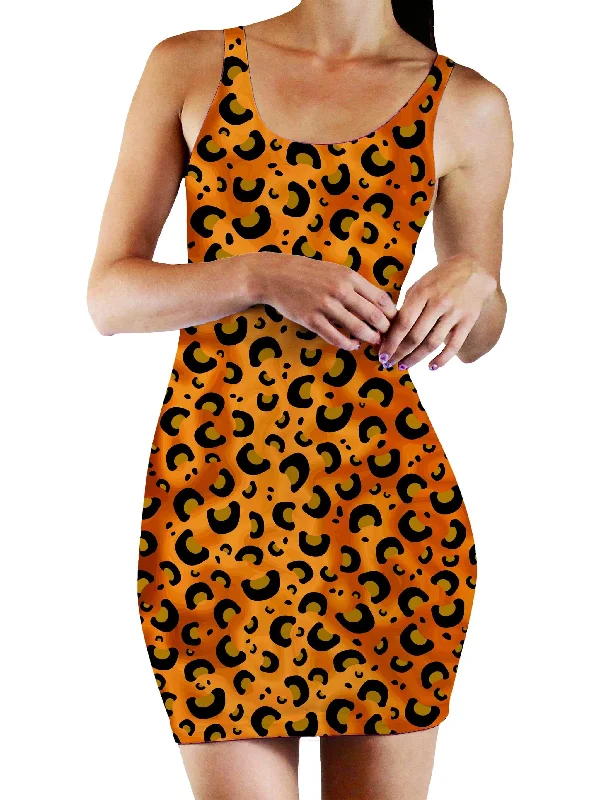 Cheetah Print Bodycon Mini Dress