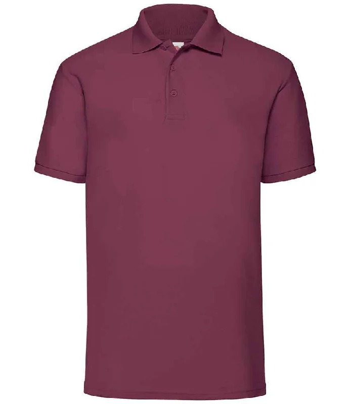 Fruit of the Loom Poly/Cotton Piqué Polo Shirt | Burgundy