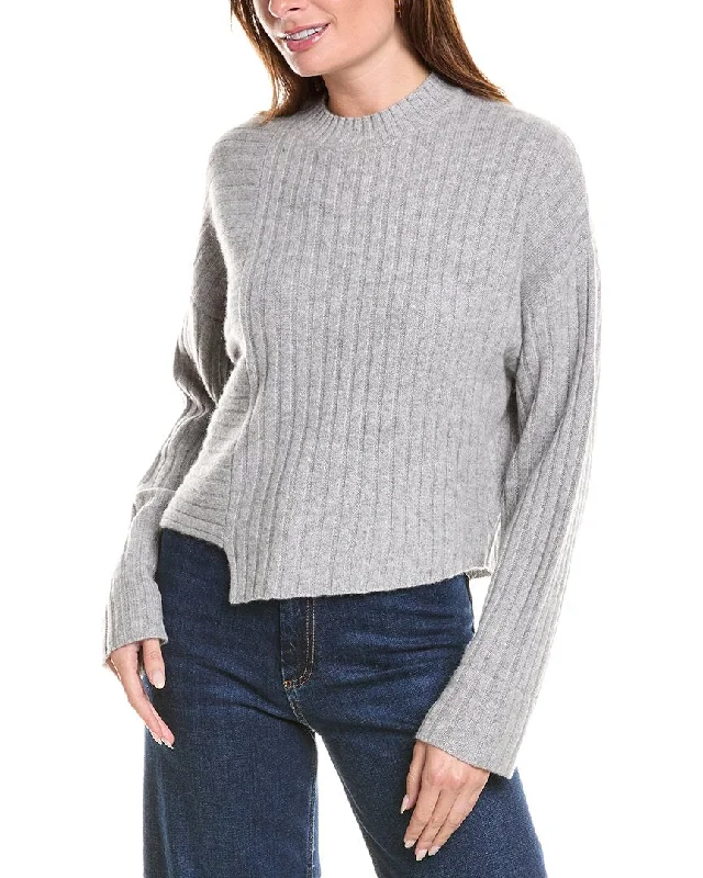 27 Miles Malibu Asymmetrical Hem Cashmere Sweater