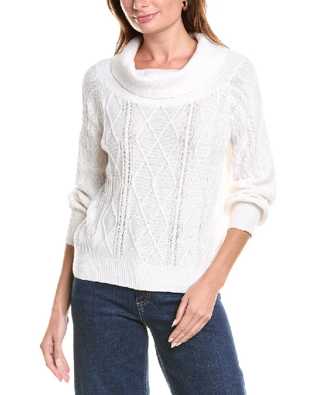 27 Miles Malibu Off-The-Shoulder Cashmere-Blend Sweater