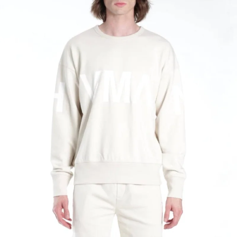 Men's Crew Sweatshirt In Cream