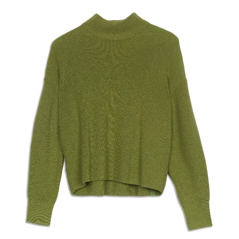 Merino Wool-Blend Ribbed Turtleneck Sweater - Resale