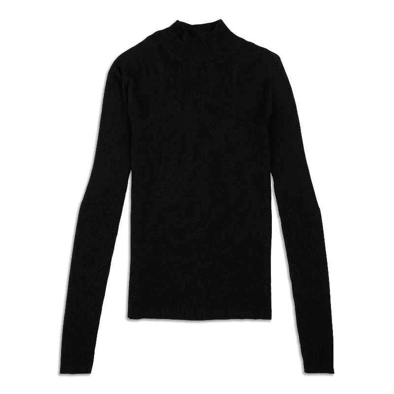 Merino Wool Mockneck Light Sweater - Resale