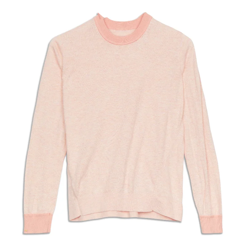 Silk-Blend Crewneck Sweater