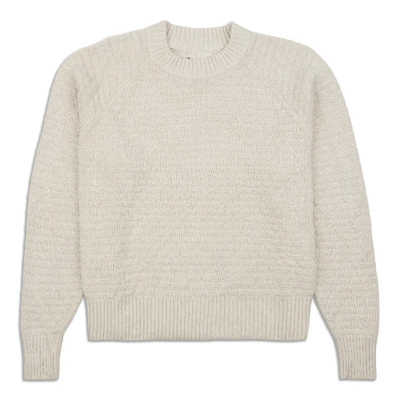 Texture Play Crew Sweater