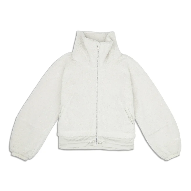 Textured Fleece Cinchable Full Zip - Resale