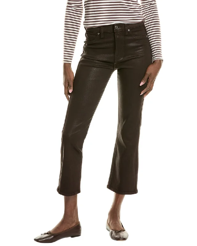 7 For All Mankind Chocolate High-Rise Slim Kick Jean